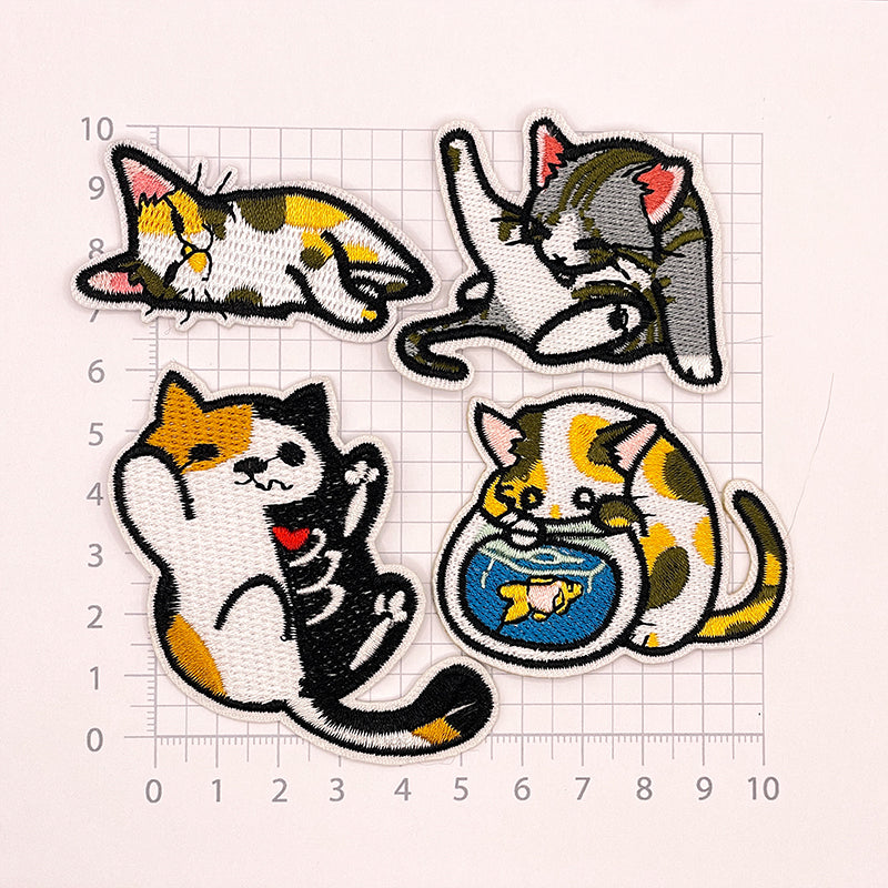 Aufnäher Katzen (zum Aufbügeln und Aufnähen)