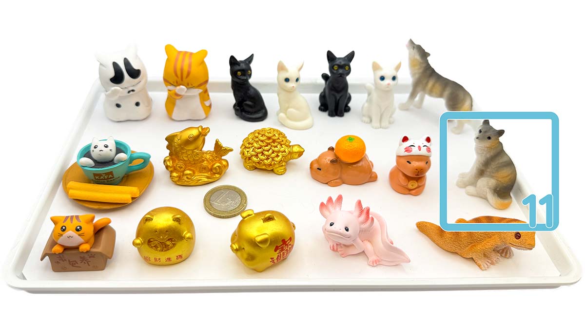 Figur/Glücksbringer (Gold / Glück/ Katze / Eidechse / Axolotl / Capybara)