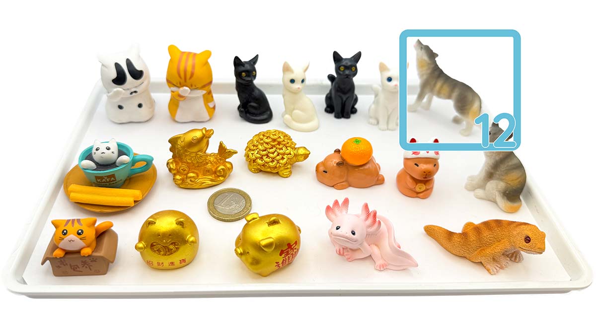 Figur/Glücksbringer (Gold / Glück/ Katze / Eidechse / Axolotl / Capybara)