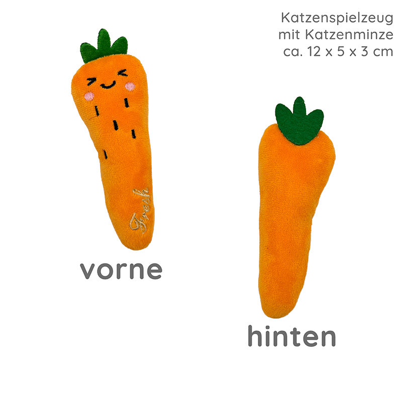 Katzenspielzeug mit Katzenminze OBST/GEMUESE