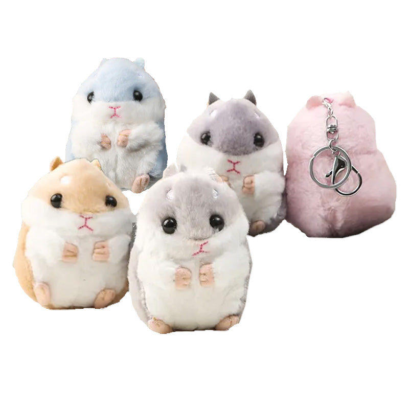 Schlüsselanhänger Plüsch Hamster 12 cm