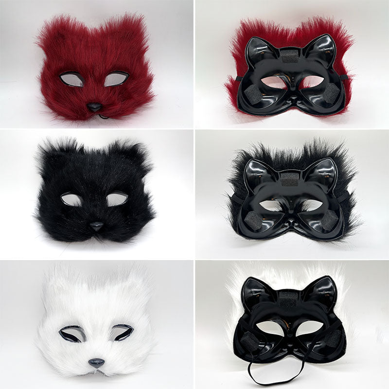 Tiermaske (Polyester) Katze/kleiner Wolf