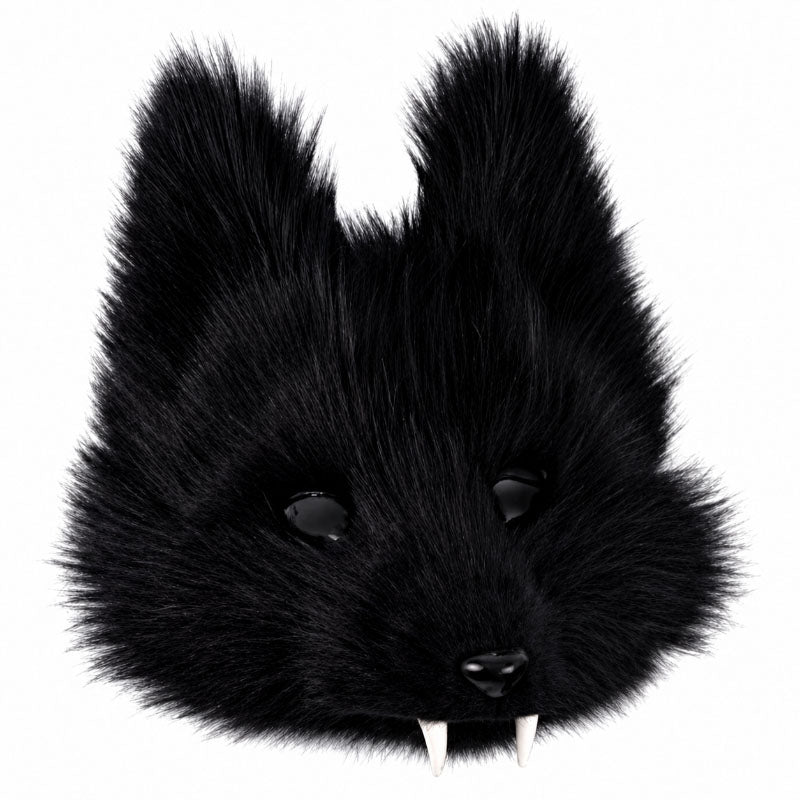 Tiermaske (Polyester) Wolf/Fuchs mit Zähnen
