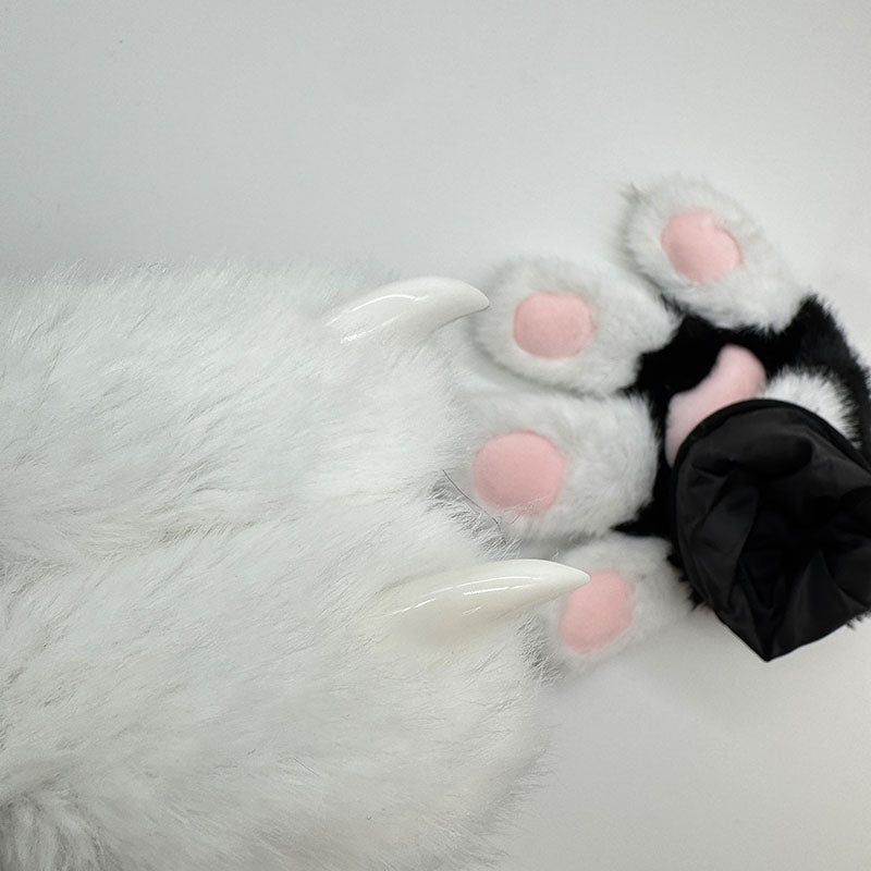 gefütterte Katzen Flauschige Handschuhe mit Quietscher