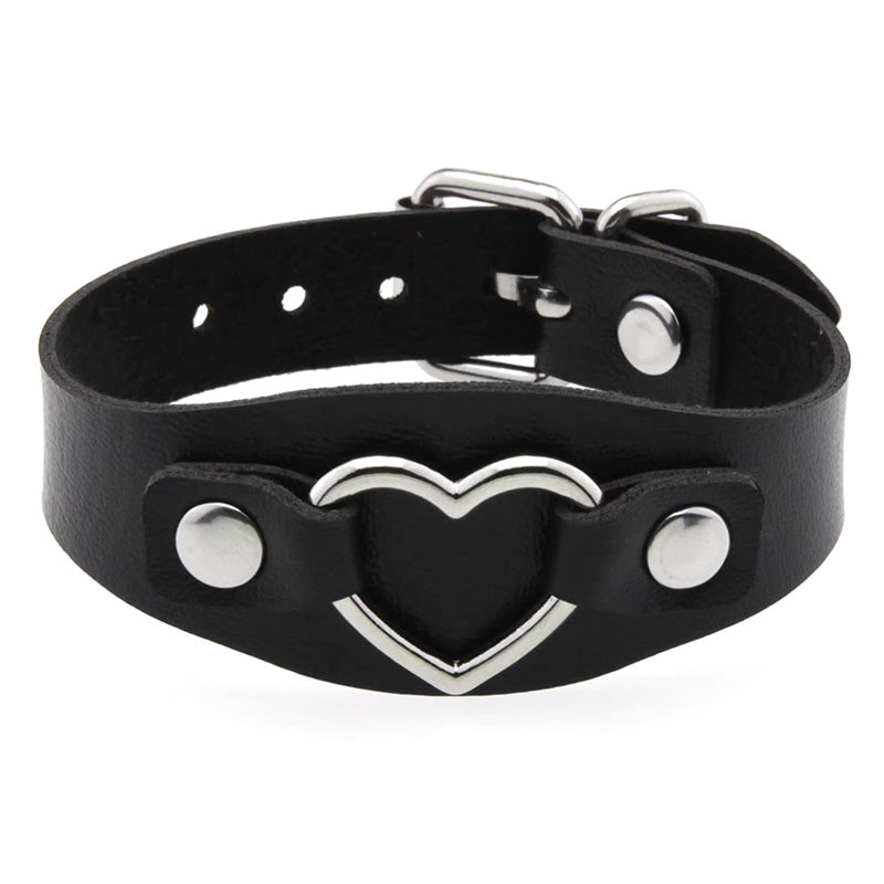Armband PU-Leder mit Herzring
