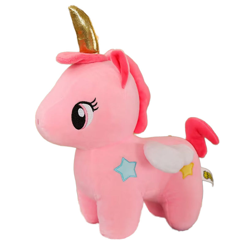 Plüschtier Einhorn pink und blau