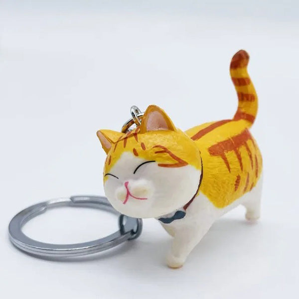 Schlüsselanhänger 3D - dicke Katze (Kater)