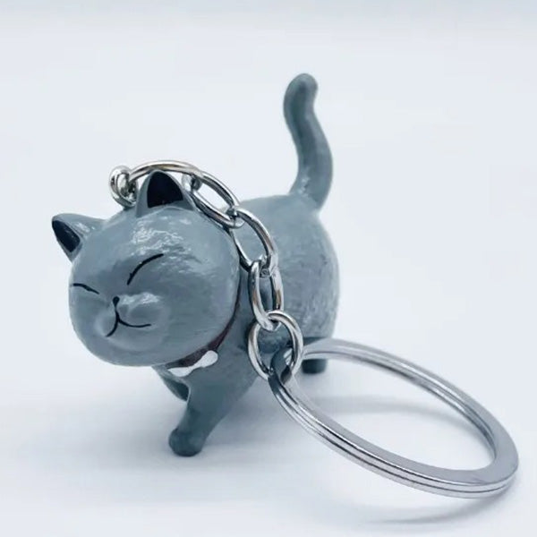 Schlüsselanhänger 3D - dicke Katze (Kater)