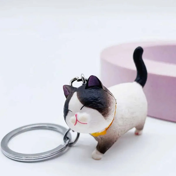 Schlüsselanhänger 3D - dicke Katze (Kater)
