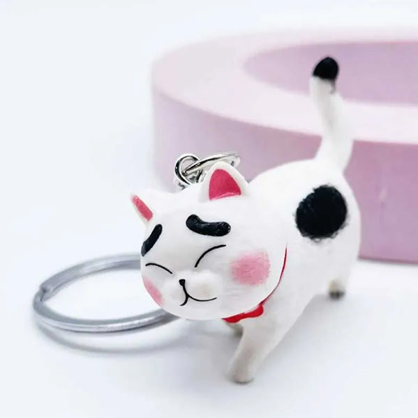 Schlüsselanhänger 3D - dicke Katze (Kater)