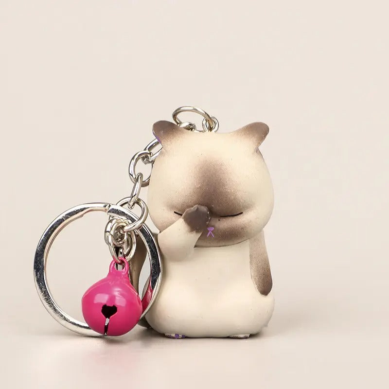 Schlüsselanhänger 3D - Katze frustriert "oh no"