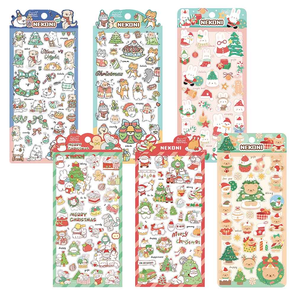 Stickerbogen cute Animals WEIHNACHTLICH