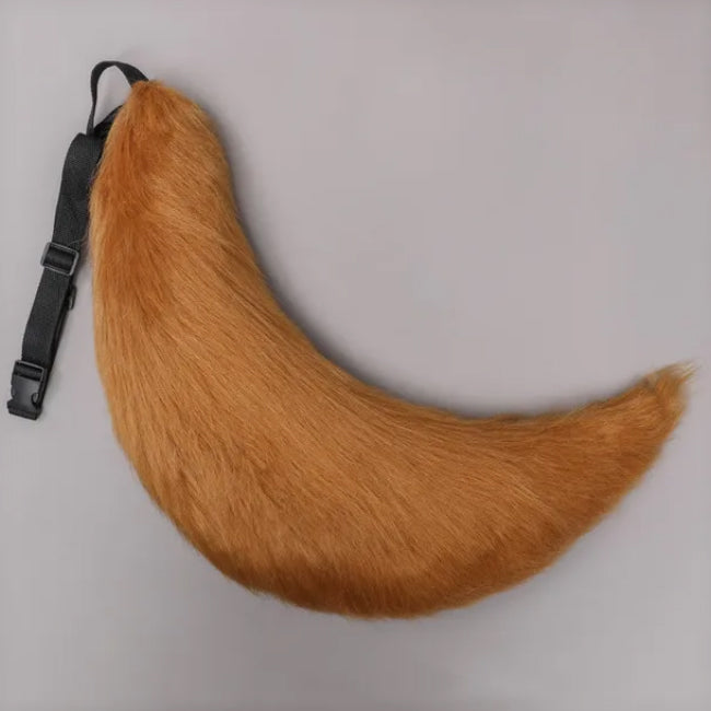 Fell-Schweif-Gürtel (XL) flauschiger Fuchs