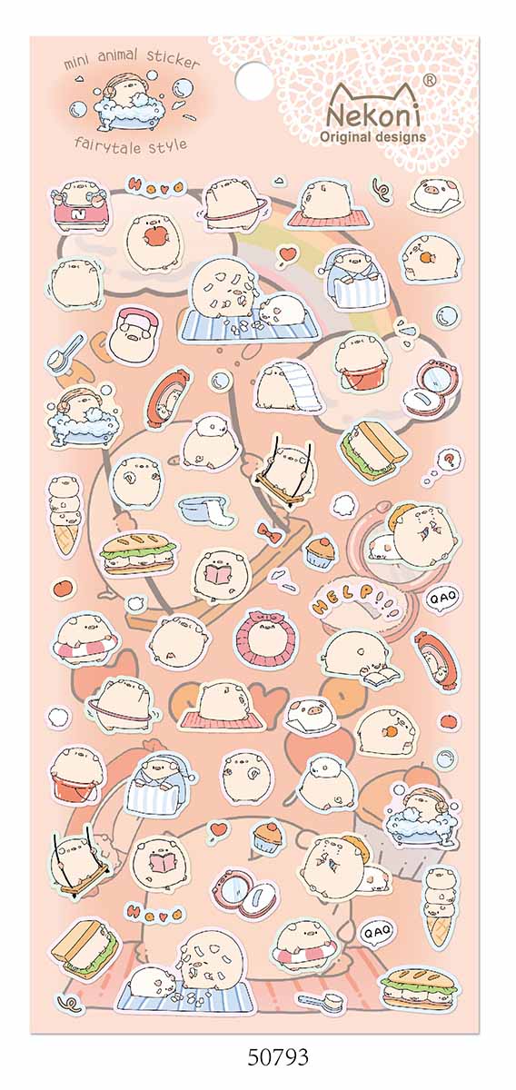 Stickerbogen cute Animals TEIL 2