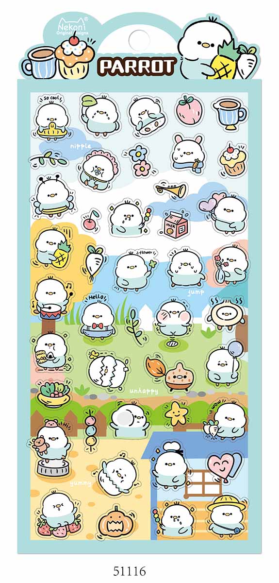 Stickerbogen cute Animals TEIL 2