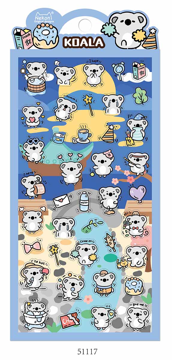 Stickerbogen cute Animals TEIL 2