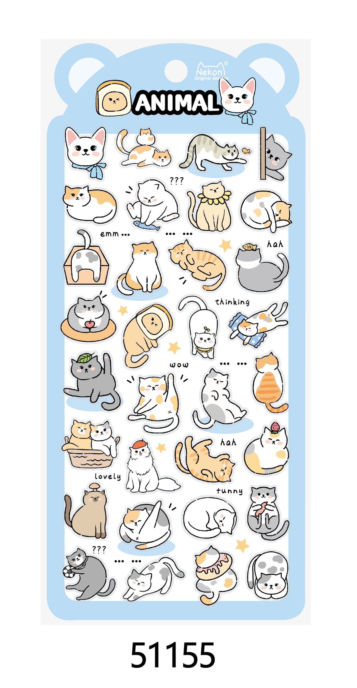 Stickerbogen cute Animals