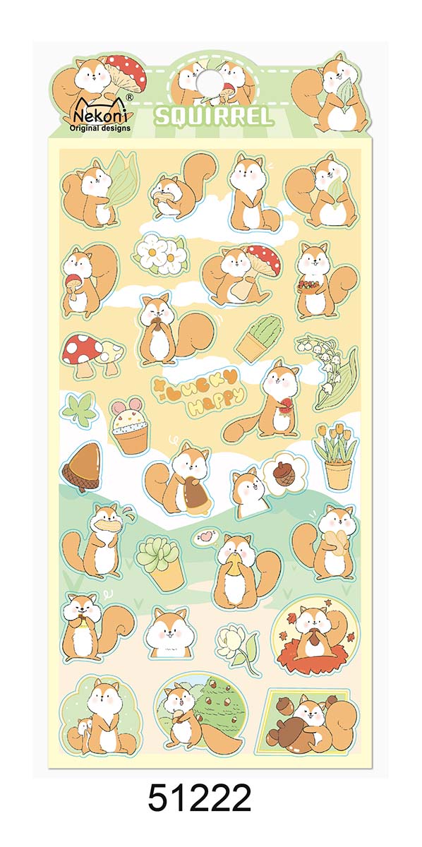 Stickerbogen cute Animals TEIL 2