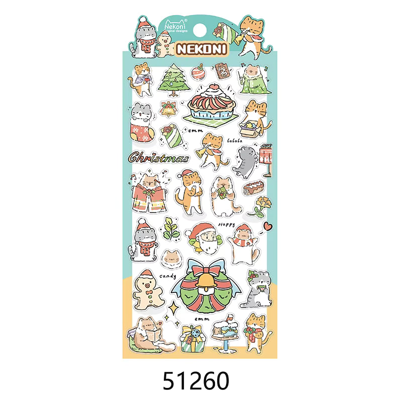 Stickerbogen cute Animals WEIHNACHTLICH