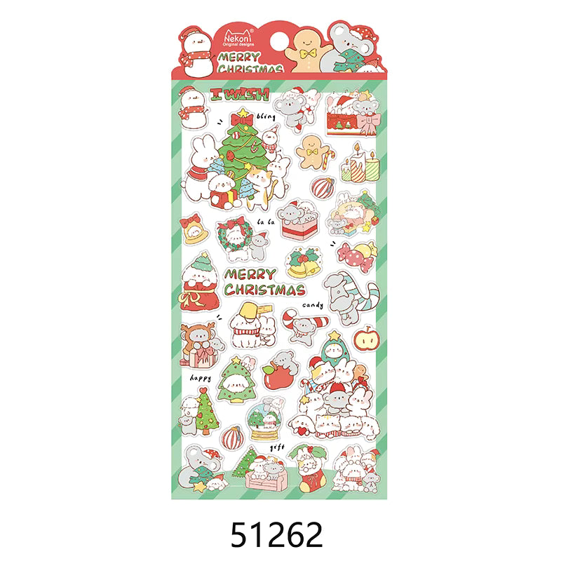 Stickerbogen cute Animals WEIHNACHTLICH