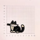 Aufnäher Messer-Katzen (zum Aufbügeln und Aufnähen)
