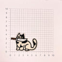 Aufnäher Messer-Katzen (zum Aufbügeln und Aufnähen)