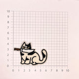Aufnäher Messer-Katzen (zum Aufbügeln und Aufnähen)