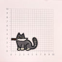 Aufnäher Messer-Katzen (zum Aufbügeln und Aufnähen)