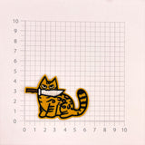Aufnäher Messer-Katzen (zum Aufbügeln und Aufnähen)