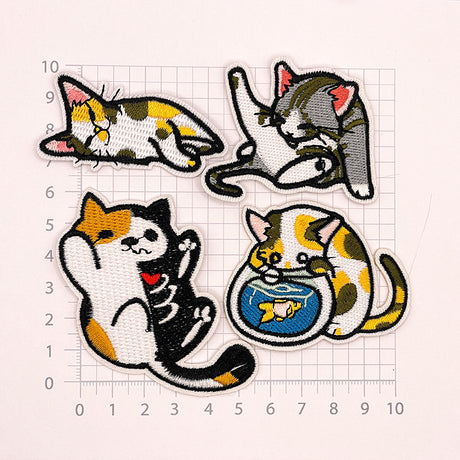Aufnäher Katzen (zum Aufbügeln und Aufnähen) 