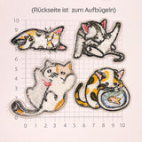 Aufnäher Katzen (zum Aufbügeln und Aufnähen) 