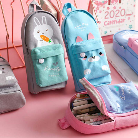 Federpenal Rucksack-Design Tiere (aus Canvas)