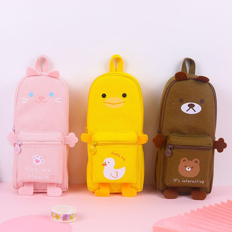 Federpenal Rucksack-Design Tiere (aus Nylon)