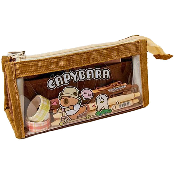 Federpenal Tiere und Capybara (Canvas und PVC)