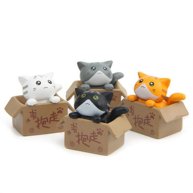 Figur/Glücksbringer - Katze in Box