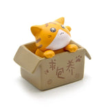 Figur/Glücksbringer - Katze in Box