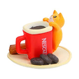 Figur/Glücksbringer - Katze in KaffeTasse