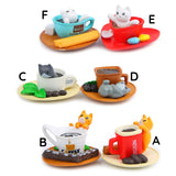 Figur/Glücksbringer - Katze in KaffeTasse