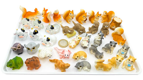 Figur/Glücksbringer Tiere realistisch (Eule / Kuh / Eichhörnchen / Otter / Katzen)