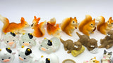 Figur/Glücksbringer Tiere realistisch (Eule / Kuh / Eichhörnchen / Otter / Katzen)