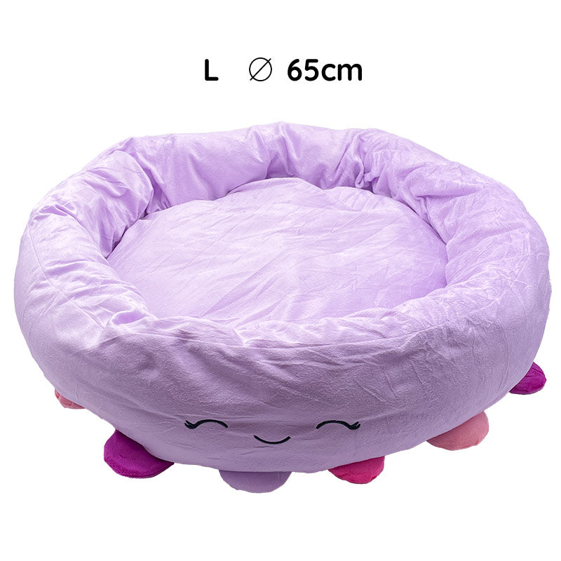 Haustierbett Donut süßes Tier Ananas/Frosch/Hai/Oktopus