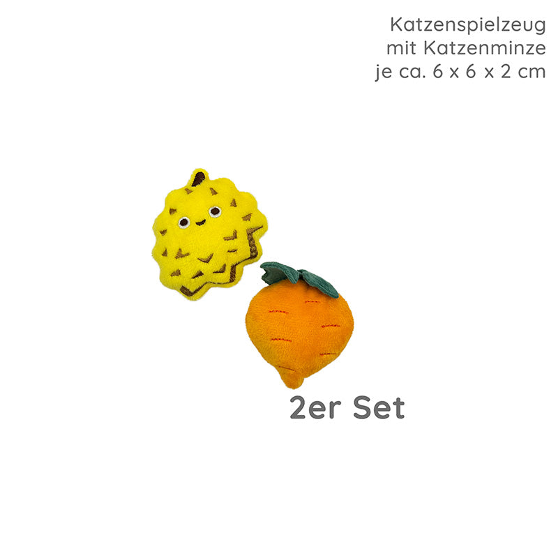 Katzenspielzeug mit Katzenminze OBST/GEMUESE