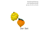 Katzenspielzeug mit Katzenminze OBST/GEMUESE