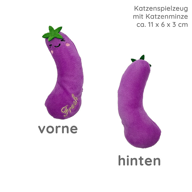 Katzenspielzeug mit Katzenminze OBST/GEMUESE