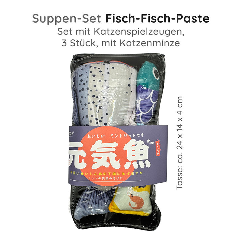 3er Suppen Set Katzenminze-Spielzeuge