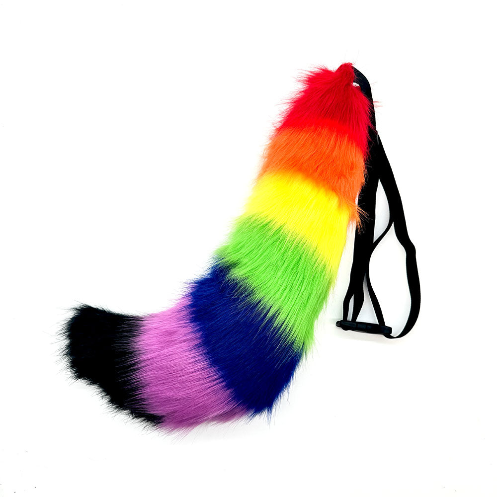 Fell-Schweif-Gürtel (L) Fuchs REGENBOGEN Pride