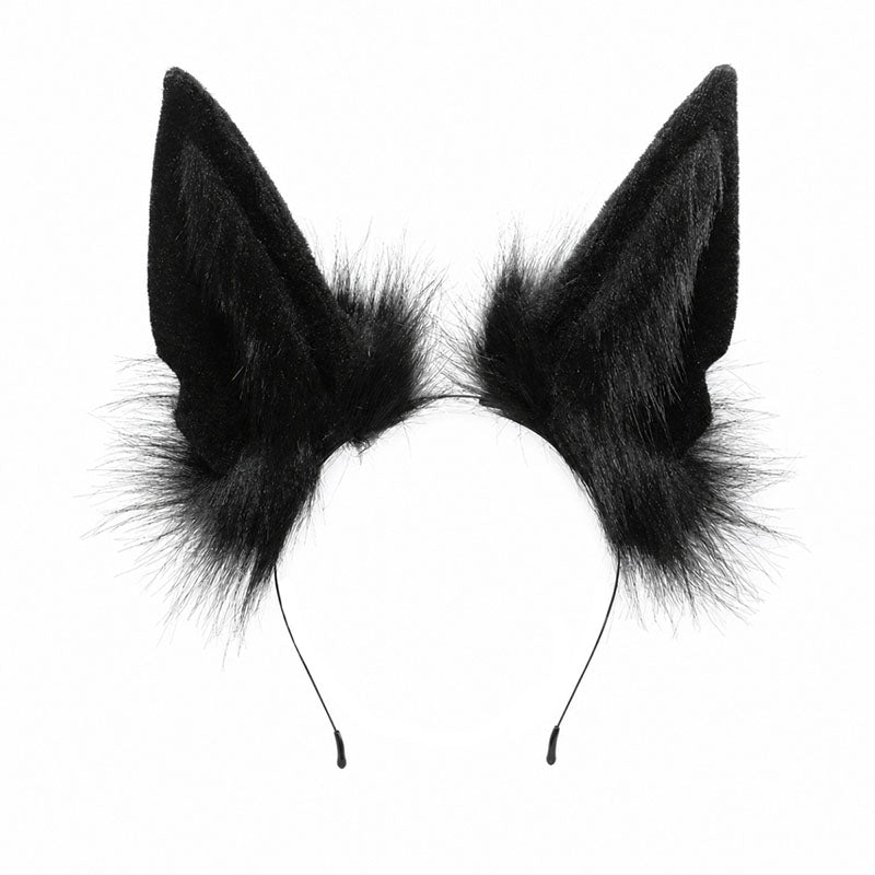Haarreifen Fell-Wolfs-/Biestohren