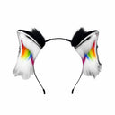 Haarreifen Fell-Regenbogen-Pride-Ohren Katze/Fuchs