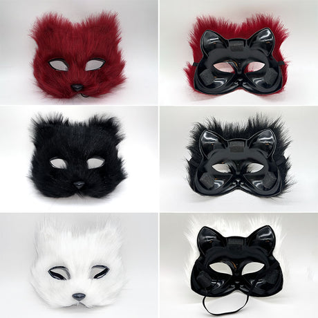 Tiermaske (Polyester) Katze/kleiner Wolf