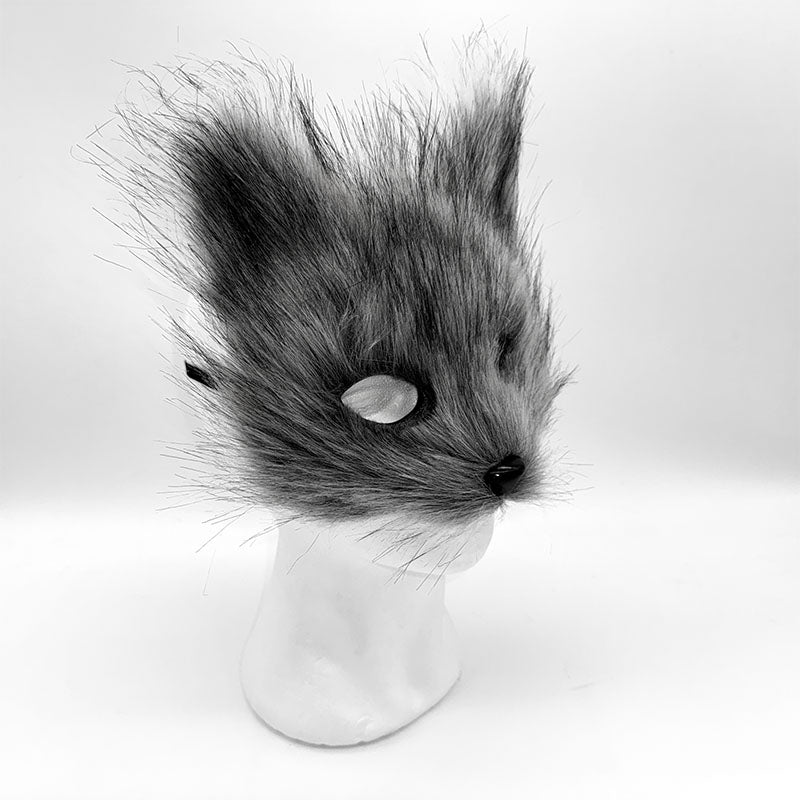Tiermaske (Polyester) Wolf/Fuchs